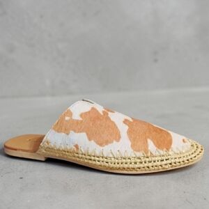 Anthropologie Women's Cow Fur Mules.